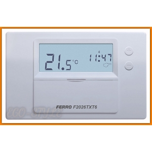 Termostat termoregulator tygodniowy F2026TXT6 FERRO elektroniczny bezprzewodowy