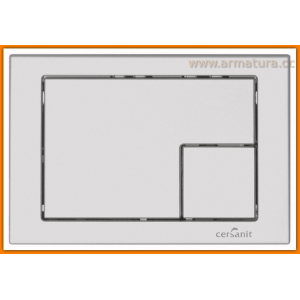 Przycisk spłukujący WC Cersanit LINK Chrom MAT kwadrat K97-174 Satyna