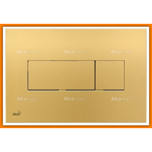 Przycisk spłukujący M375 AlcaPLAST złoty DELFIN