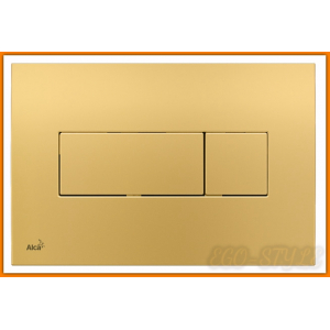 Przycisk spłukujący M375 AlcaPLAST złoty DELFIN